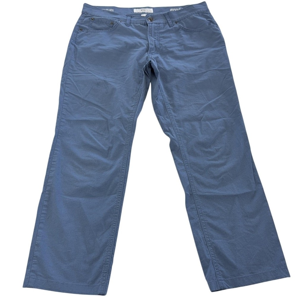 Brax Pants Mens 33x26 Blue Chuck Summerlight Flex Chino Trousers Designer Casual